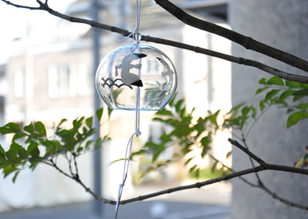 Japanese traditional fans and wind bells